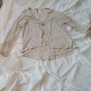 Chalet nude linen cardigan